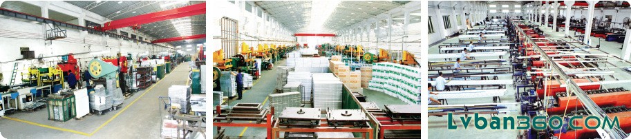 铝板建材网生产基地/ 工厂展示，lvban360.com铝天花铝单板，厂家直销15652920091